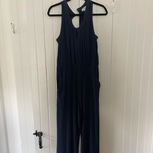 Market and spruce navy jumpsuit